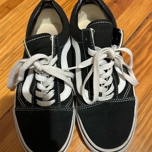 Vans Off the Wall Skate shoes Black Suede Women’s 6.5 Men’s 5